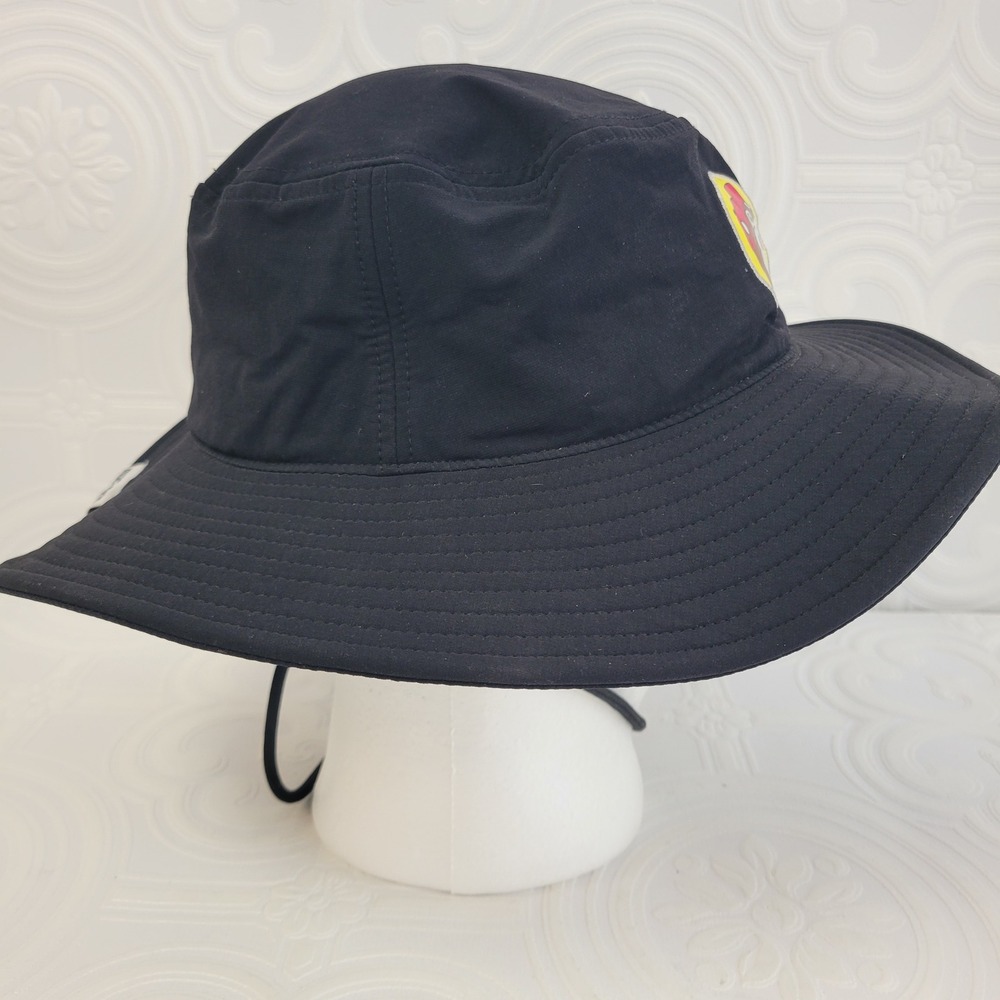 Buc-ees Black Bucket Hat Brim Hat Golf Tilley Sun Fishing Cap Strap‎ - Picture 5 of 12